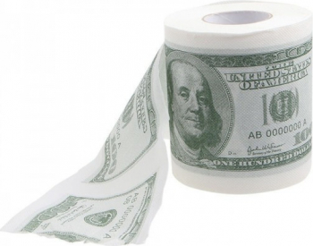 Hartie igienica dollar print amuzanta Gonga