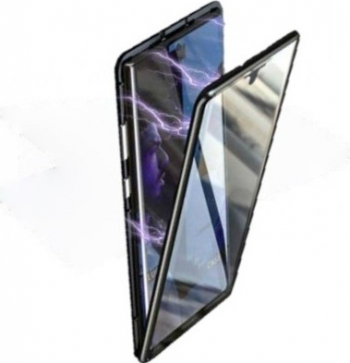 Husa protectie Samsung Galaxy Note 10 magnetica din sticla securizata 360 grade Gonga Negru 