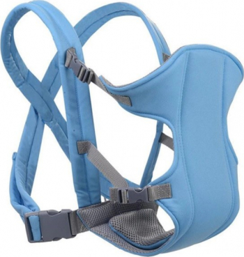 Marsupiu multifunctional pentru bebelusi si copii pana la 10 kg bleu 