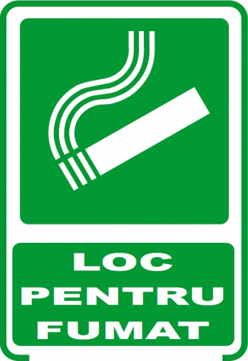 Indicator PVC A4 - Loc pentru fumat 