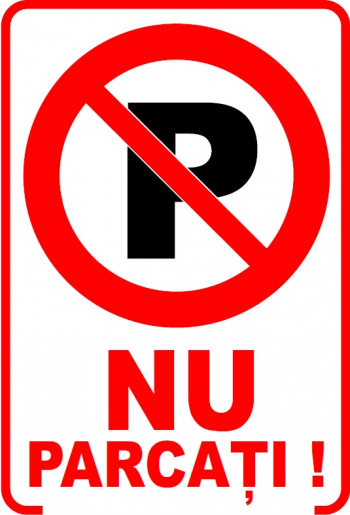 Indicator PVC A4 - Nu parcati 