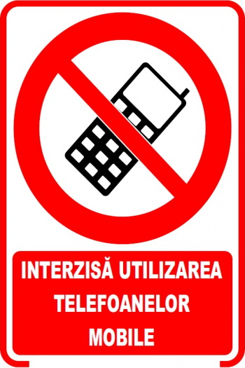 Set de 2 indicatoare A5 - telefon interzis 