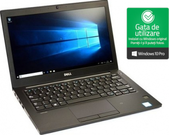 Laptop DELL Latitude E7280 i5-6200U 2.3GHz 8GB DDR4 256GB NVMe SSD Webcam 12.5 inch Refurbished Win10 Pro