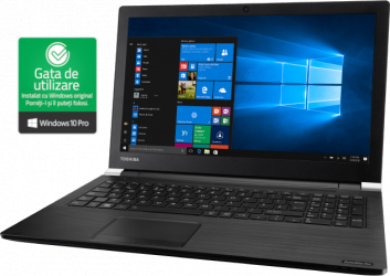 Laptop Toshiba Satellite Pro A50 B554B i3-4000M 2.40 GHz 4GB RAM 320GB HDD 15 6 inch DVD Wi-Fi Win10 PRO Refurbished