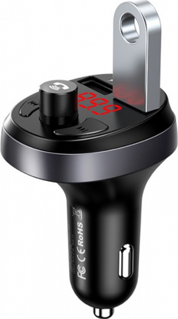 Incarcator Auto Cu Mp3 Usams Cu Transmitator Fm 2x Usb Quick Charge 3.0 3.1a C11 - Negru 