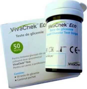Teste Glicemie VivaChek Eco 50 TESTE