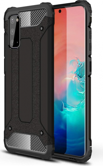 Husa din policarbonat dur compatibila cu Samsung Galaxy A41 Negru 