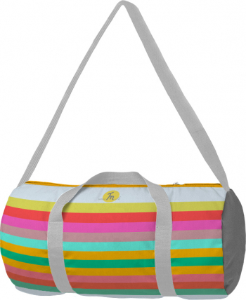 Geanta Sport Fitness Handmade Gym Duffle Bag Original Mulewear Abstract Curcubeu Feel the Rainbow Multicolor 22 L 