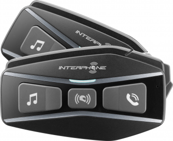 Sistem de comunicare moto Interphone U-COM16 Double Pack Conferinta de pana la 24 rideri simultan distanta 1.6 Km 