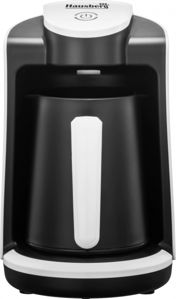 Aparat pentru preparat cafea turceasca Hausberg HB-3800AB 1 recipient 400W avertizare sonora si luminoasa Alb-Negru 