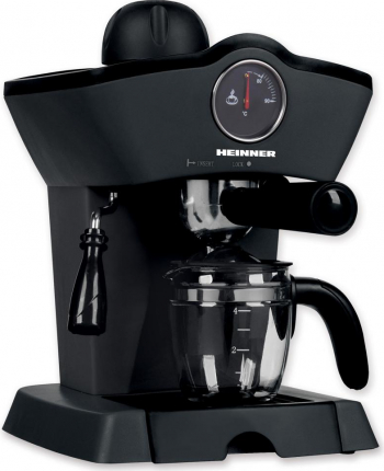 Espressor Heinner Retro Effect HEM-200BK putere 800 W Rezervor 250 ml Presiune 3.5 bar Termometru Frontal Negru 