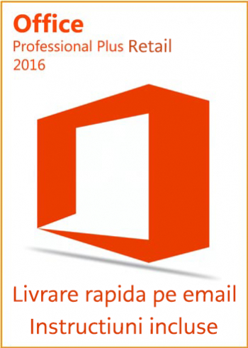 Microsoft Office 2016 Professional Plus Retail Licenta Permanenta 