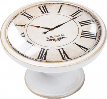 Buton pentru mobila White Clock 550BB02 finisaj bronz patinat D 37 mm 