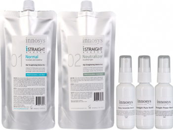 Kit Indreptare Permanenta pentru par normal Innosys Istraight 400ml