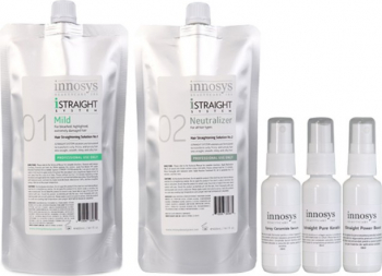 Kit Indreptare Permanenta Pentru Par Vopsit Innosys Istraight 400ml