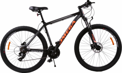 Bicicleta Mtb Omega Duke 29 inch cadru 49cm Negru/Portocaliu 