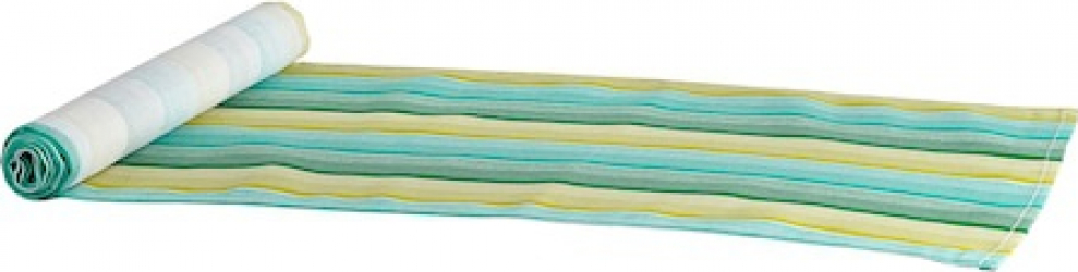 Traversa masa Heinner Home bumbac 33x180 cm Dungi Verzi