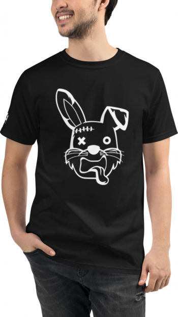 Tricou Crazy Rabbit Pardon slim fit negru L 