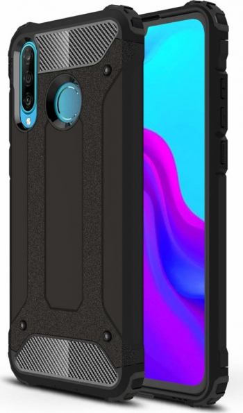 Husa din policarbonat dur compatibila cu Huawei P40 Lite E Negru 