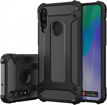 Husa din policarbonat dur compatibila cu Huawei Y6p Negru
