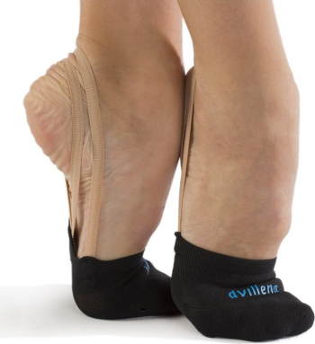 Semi-sosete pentru gimnastica si dans Dvillena masura S 29-32 EU culoare negru / black din poliamida si spandex 