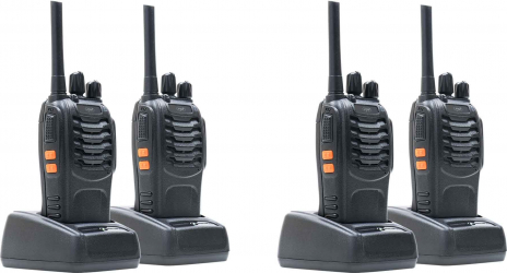 Statii radio portabile PNI PMR R40 PRO 16 canale 4buc Negru