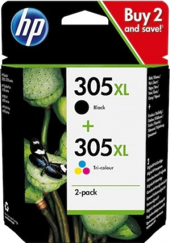 Pachet aartuse cerneala Original HP 305XL BK / 305XL Color 