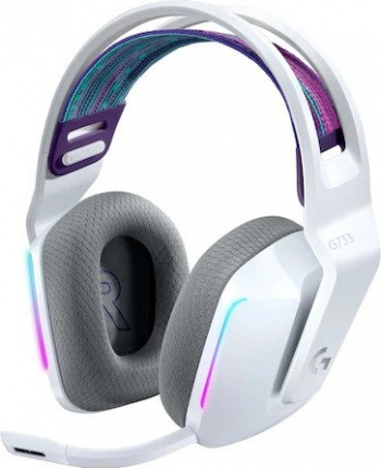 Casti gaming wireless Logitech G733 Lightsync RGB Alb 981-000883 