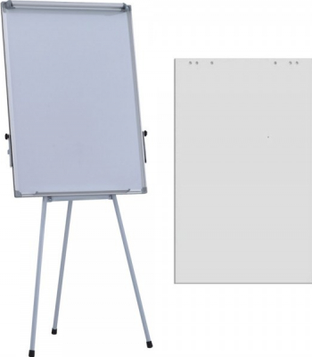 Flipchart magnetic Extra 70x100 cm 7 ani garantie inaltime ajustabila + hartie flipchart 