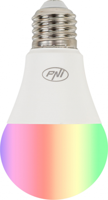 Bec inteligent PNI SmartHome SM7RGBW LED 7W RGBW WiFi 6500K lumina alba 
