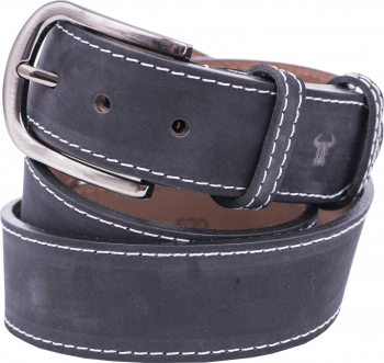 Curea piele barbati Toro Nero White line 4.0 120 cm 