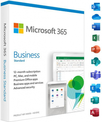 Microsoft Office 365 Business Standard 5-PC/MAC 1An 