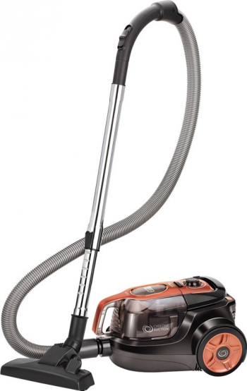 Aspirator Fara Sac MPM MOD-25 1.1L 750W 2 Filtre HEPA 13 Negru - Portocaliu 