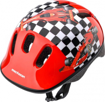 Casca sport pentru copii Meteor KS06 Race marimea S circumferinta cap 48 and ndash 52 cm rosu 