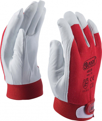 Manusi din piele fina de caprioara Rocky pentru soferi cu banda velcro marimea 12/3XL 