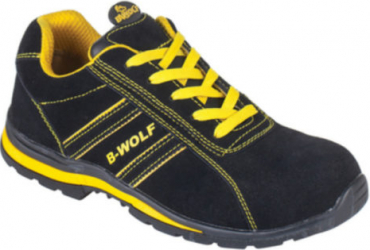 Pantofi de protectie Comet S1P antistatici cu bombeu compozit si lamela antiperforare Negru/Galben marimea 38 