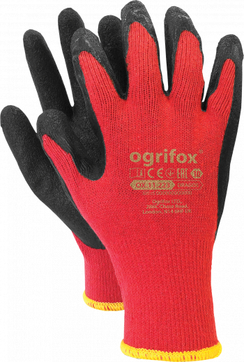 Set 12 perechi manusi de protectie acoperite cu cauciuc marimea 10/XL 
