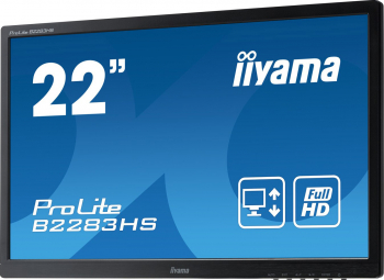Monitor Refurbished Iiyama B2283HS 22 Inch Full HD LED VGA HDMI Display Port Fara picior
