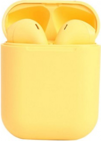 Casti Wireless Techstar and reg TWS i12 Macaron Touch Cu Functie Apelare Control Muzica Dock Incarcare Android/ 