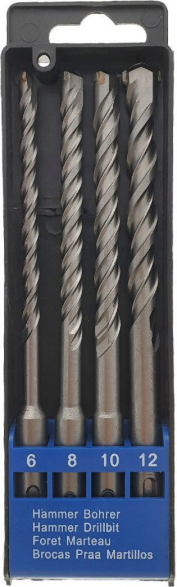 Set 4 burghie SDS pentru beton 6-8-10-12mm 
