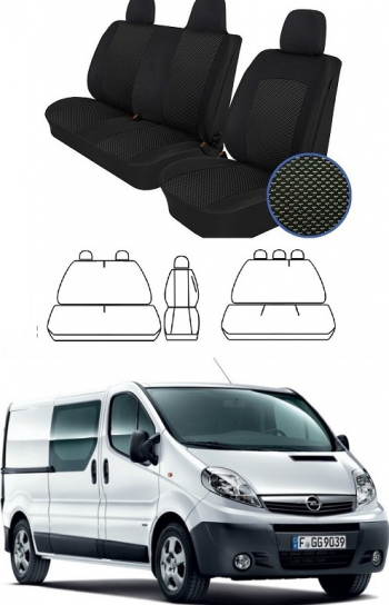 Set Huse Scaune 5+1 locuri 6 locuri Opel Vivaro 2001-2014 