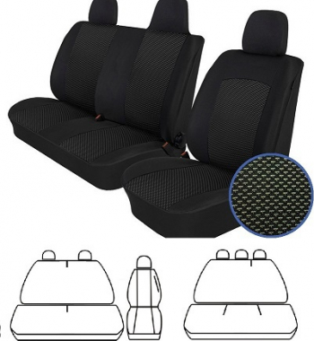 Set Huse Scaune 6 locuri Cabina Dubla Renault Trafic 2001-2014 