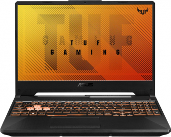 Laptop Gaming ASUS TUF F15 FX506LH Intel Core (10th Gen) i7-10870H 512GB SSD 8GB Geforce GTX 1650 4GB FullHD 144Hz RGB Bonfire Black