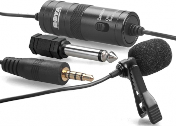 Microfon lavaliera omnidirectional pentru camere foto si smartphone Boya BY-M1 