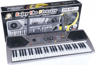 Orga electronica MQ-001UF cu 61 clape USB MP3 Radio Fm si Microfon inclus 