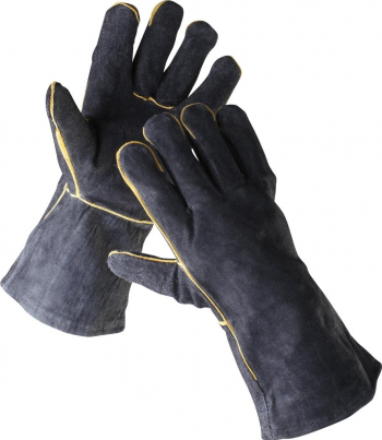 SANDPIPER - Manusi de protectie pentru sudori negre Cerva 11 Negru 