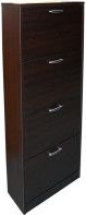 Pantofar 4 Usi Mic Wenge 60 x 157 x 26 cm 