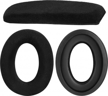 Set 2 bureti + burete banda superioara PadForce pentru casti Sennheiser HD515 HD518 HD555 HD558 HD595 HD598CS HD598SE HD599 Over-Ear - Negru 