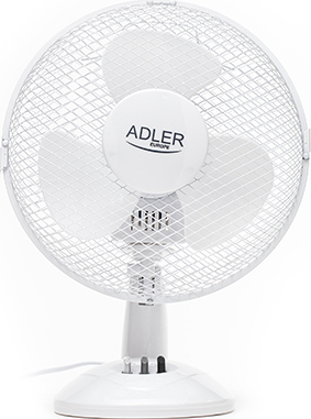 Ventilator Adler AD 7302 35W 2 trepte de viteza Functie de oscilare Alb 