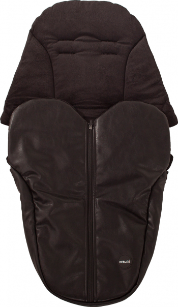 Sac de iarna Bebumi eco-piele pentru carucior negru